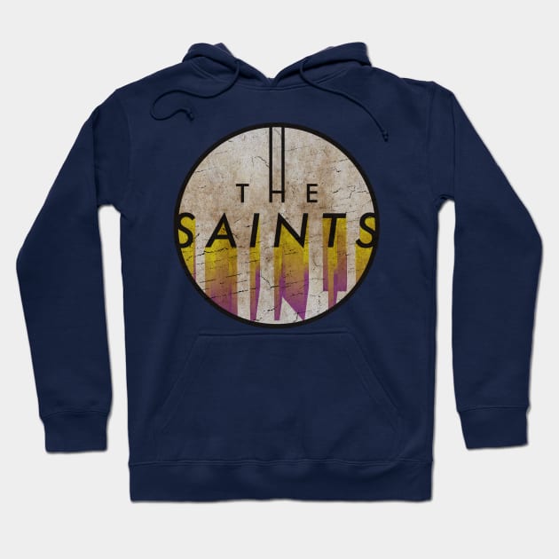 THE SAINTS - VINTAGE YELLOW CIRCLE Hoodie by GLOBALARTWORD